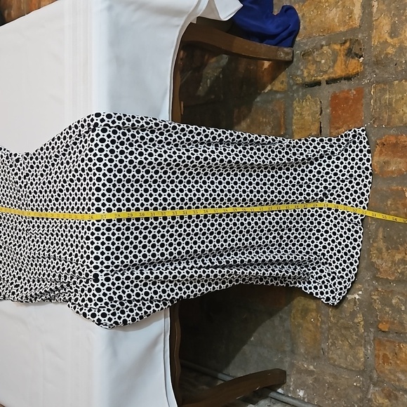 NWT Banana Republic black & white geometric print cut out maxi dress size PS - Picture 11 of 12